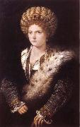 TIZIANO Vecellio Portrat of Isabella d' Este oil painting
